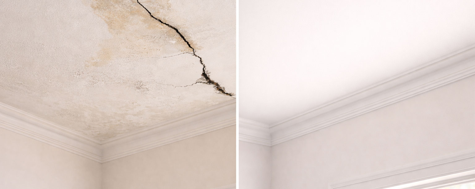 Ceiling repairs Adelaide cracked plaster ceiling repair