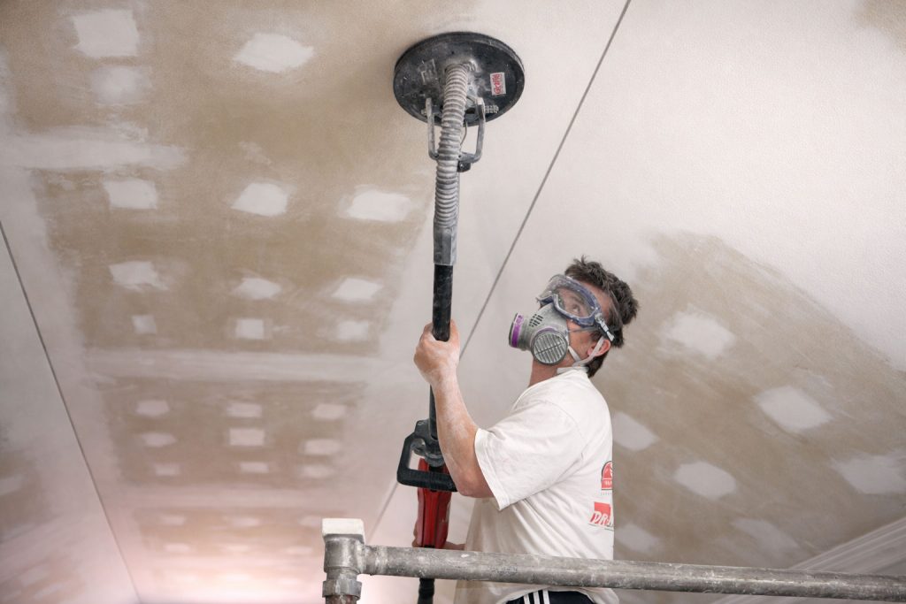 Plasterer Adelaide flushing ceiling for smooth finish
