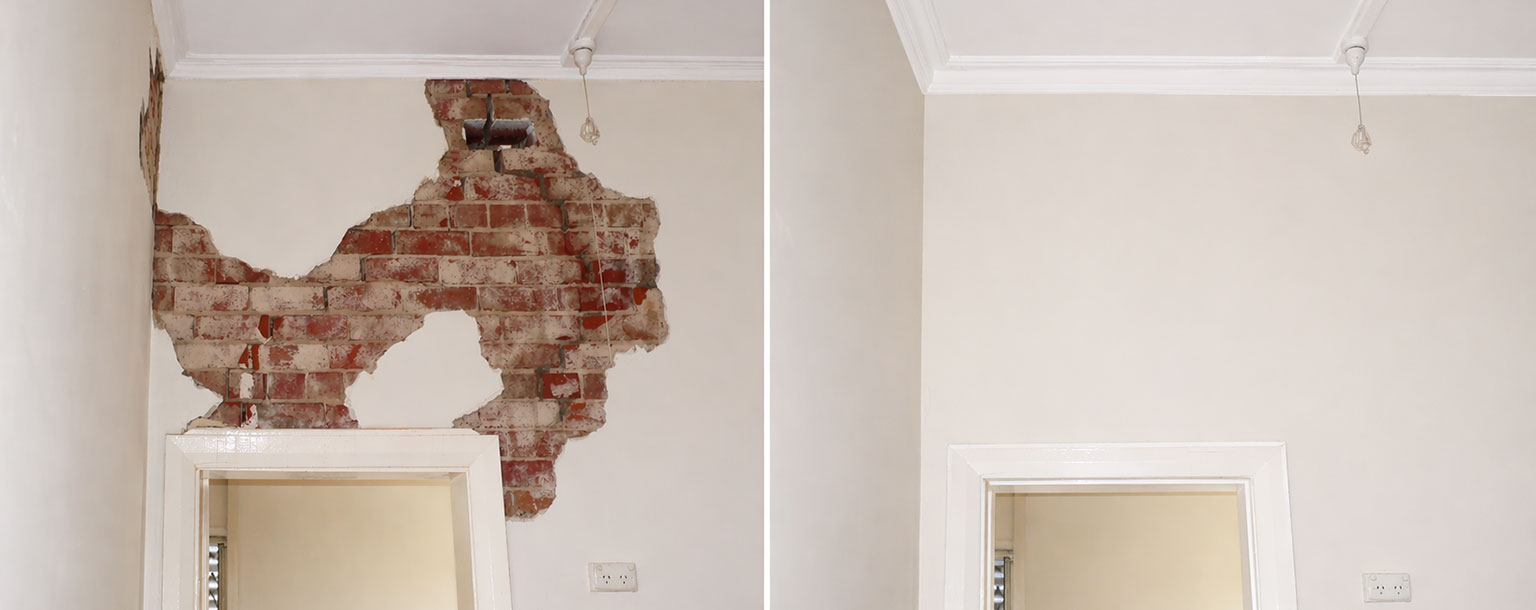 Ceiling repairs Adelaide fixing cracked plaster ceiling